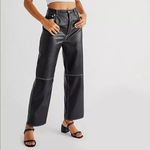 Free People The It Factor Vegan Pants